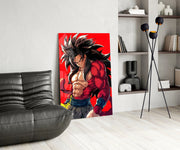 Warrior Furious Spirit Glass Wall Art || Designer Collection