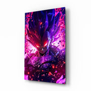Warrior Furious Spirit Glass Wall Art || Designer Collection
