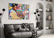 Neo-Expressionist Street Art Glass Wall Art || Designer Collection
