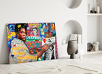 Neo-Expressionist Street Art Glass Wall Art || Designer Collection
