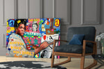 Neo-Expressionist Street Art Glass Wall Art || Designer Collection