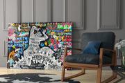 Modern Times Glass Wall Art || Designer Collection