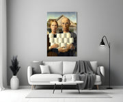 American Nightmare Glass Wall Art || Designer Collection