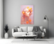 Queen of Orange Glass Wall Art || Designer Collection