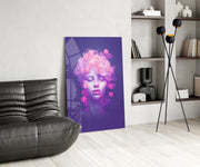 Pink Bubbles Glass Wall Art || Designer Collection