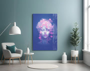 Pink Bubbles Glass Wall Art || Designer Collection