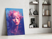 Pink Bubbles Glass Wall Art || Designer Collection