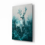 Mint Deer Glass Wall Art || Designer Collection