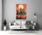 Cowboy Empire Glass Wall Art || Designer Collection