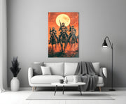 Cowboy Empire Glass Wall Art || Designer Collection