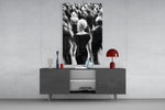 Loneliness in a Crowd Glass Wall Art || Designer Collection