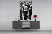 Loneliness in a Crowd Glass Wall Art || Designer Collection