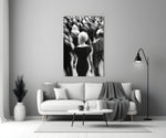 Loneliness in a Crowd Glass Wall Art || Designer Collection