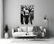 Loneliness in a Crowd Glass Wall Art || Designer Collection
