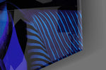 Striped Look Glass Wall Art || Designer Collection