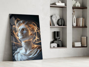The Shining Mind of Aurelius Glass Wall Art || Designer Collection