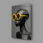 Faces of Colors Glass Wall Art || Designer Collection