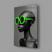 Faces of Colors Glass Wall Art || Designer Collection