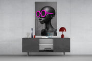Faces of Colors Glass Wall Art || Designer Collection