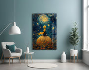 The Little Prince: Starry Night Glass Wall Art || Designer Collection