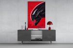 Alien: Red Menace Glass Wall Art || Designer Collection