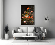 The Wealth in the Vase Glass Wall Art || Designer Collection