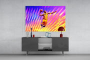Basketball Legend Glass Wall Art || Designer Collection