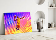 Basketball Legend Glass Wall Art || Designer Collection