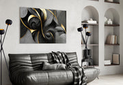 Curves Glass Wall Art || Designer Collection