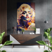 Zonsondergang Palet mes Blond – Dibond Schilderij