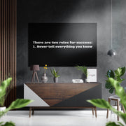 Two Rules for Success