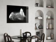 Feather Glass Wall Art.