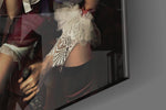 Female Clown Glass Wall Art.