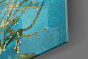 White Flowers Glass Wall Art.
