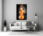 Violin Glass Wall Art.