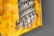 Three Towers Glass Wall Art.