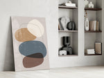 Abstract Shapes Glass Wall Art.
