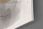 Abstract Shapes Glass Wall Art.