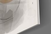Abstract Shapes Glass Wall Art.