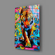 Tiger Glass Wall Art.