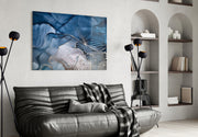 Abstract Depth Glass Wall Art.
