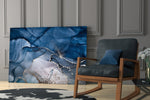Abstract Depth Glass Wall Art.