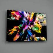 Colorful Thoughts Glass Wall Art.