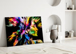 Colorful Thoughts Glass Wall Art.