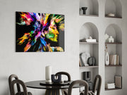 Colorful Thoughts Glass Wall Art.