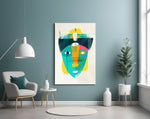 Illustration Glass Wall Art.