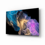 Abstract Depth Glass Wall Art.