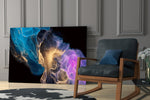 Abstract Depth Glass Wall Art.