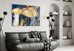Umbrellas Glass Wall Art.