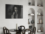 Tattooed Woman Glass Wall Art.
